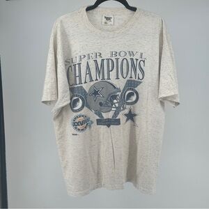 Men’s Vintage 1994 NFL Super Bowl Champions Tee - Cream and Blue